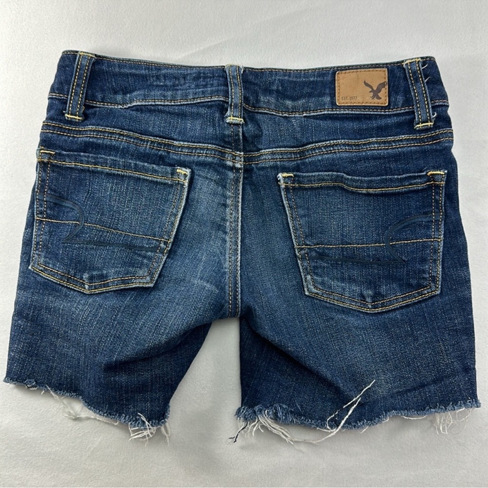 American Eagle Outfitters Stretch Whisker Raw Hem Shorts - Picture 4 of 7